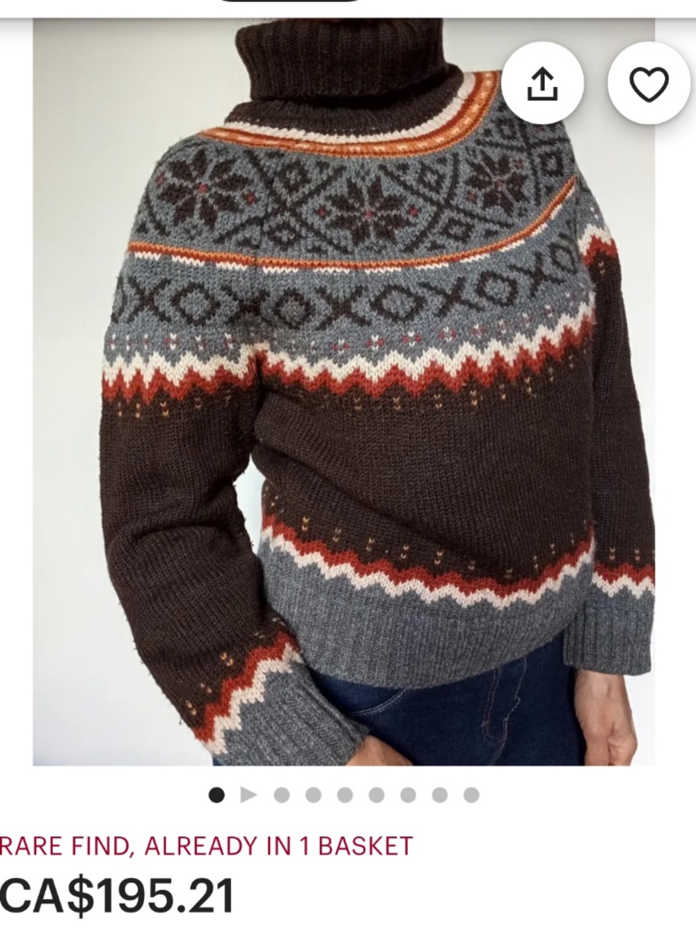 Vintage '90s Italian wool-blend sweater - XOXO - size S - Picture 11 of 11